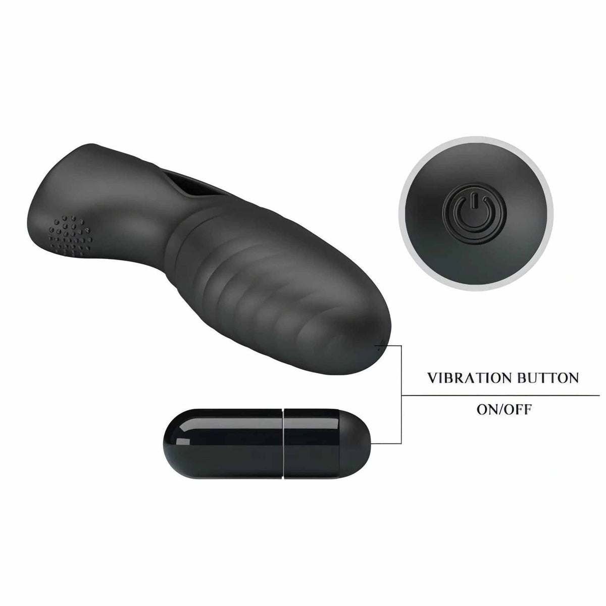 Alan Finger Vibe con nervature stimolanti Ø 2.3 cm