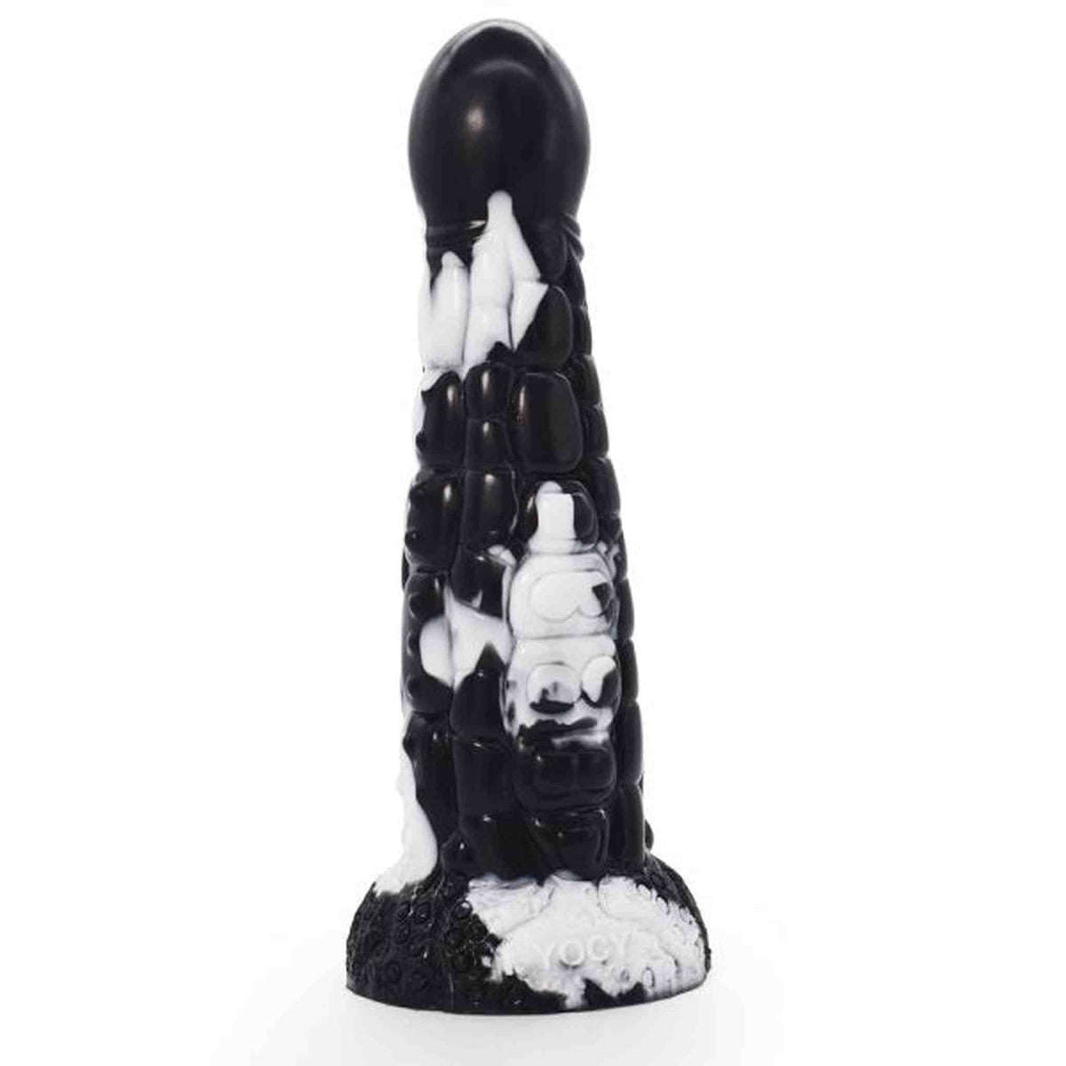 Fantasy dildo creatura antica nero con dettagli ghiaccio texture scaglie