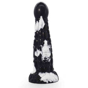 Fantasy dildo creatura antica nero con dettagli ghiaccio texture scaglie