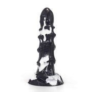 Dildo fantasy bestia mitologica nero lucido con macchie bianche marchio YOC