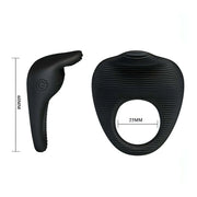 Anello Vibrante in SIlicone con Linguetta Clitoridea