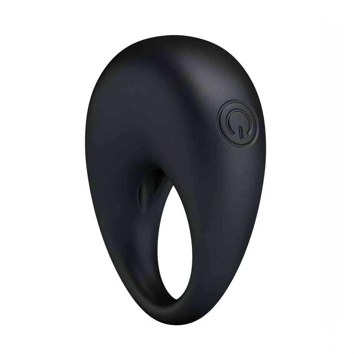 Anello vibrante nero design ergonomico sezione spessa controllo