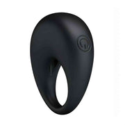 Anello vibrante nero design ergonomico sezione spessa controllo