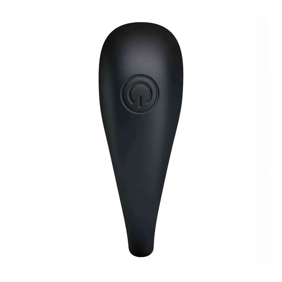 Anello vibrante nero in silicone morbido con pulsante on/off