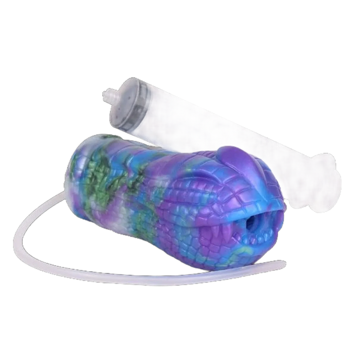 Set masturbatore Ankylosaurus silicone liquido Starstream con siringa e tubo flessibile accessori