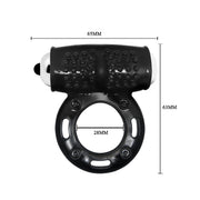 Anello Fallico Vibrante con Texture Stimolante