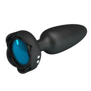 Vibratore Anale in Silicone Con Luce, Vibrazione e Spinta