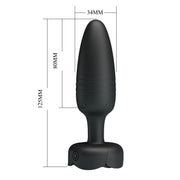 Vibratore Anale in Silicone Con Luce, Vibrazione e Spinta