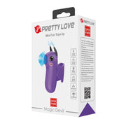 Confezione vibratore Magic Devil Pretty Love con specifiche tecniche impermeabile e 16 vibrazioni
