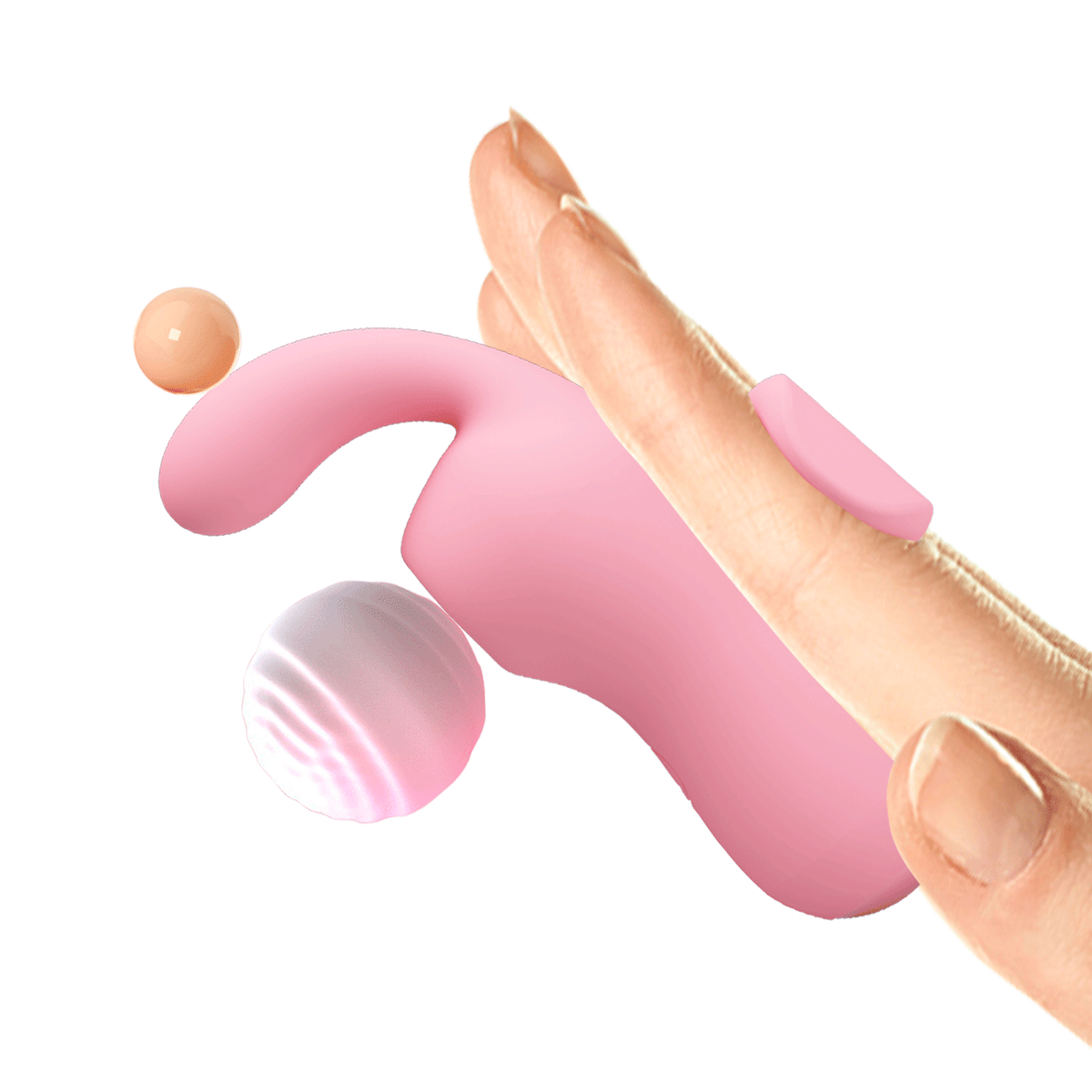 2 in 1 Vibratore e Succhiaclitoride Da Dita