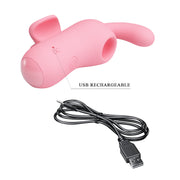 2 in 1 Vibratore e Succhiaclitoride Da Dita
