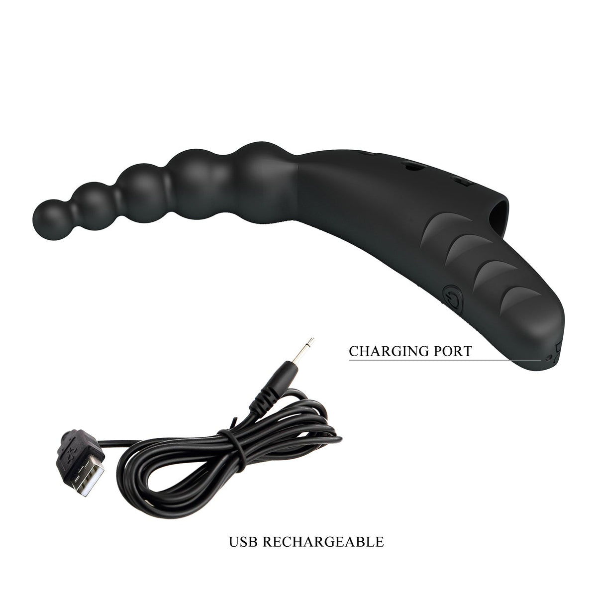 Finger Vibe Palline Anali con 10 patterns di vibrazione