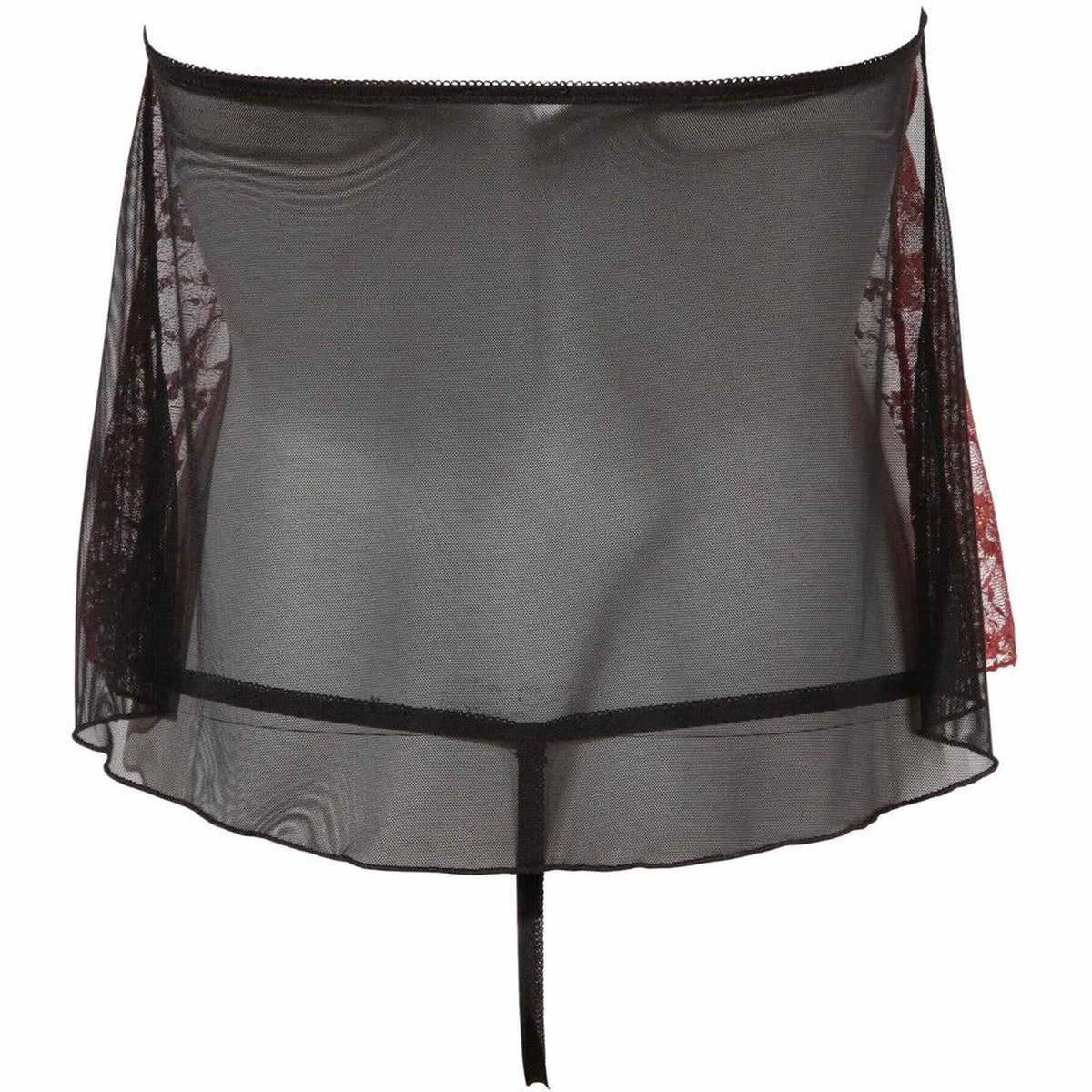 Babydoll Bordeaux Con Apertura Inguinale e Sui Seni