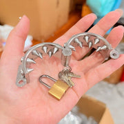 Ballstretcher in Acciaio con Spikes Interni e Chiusura