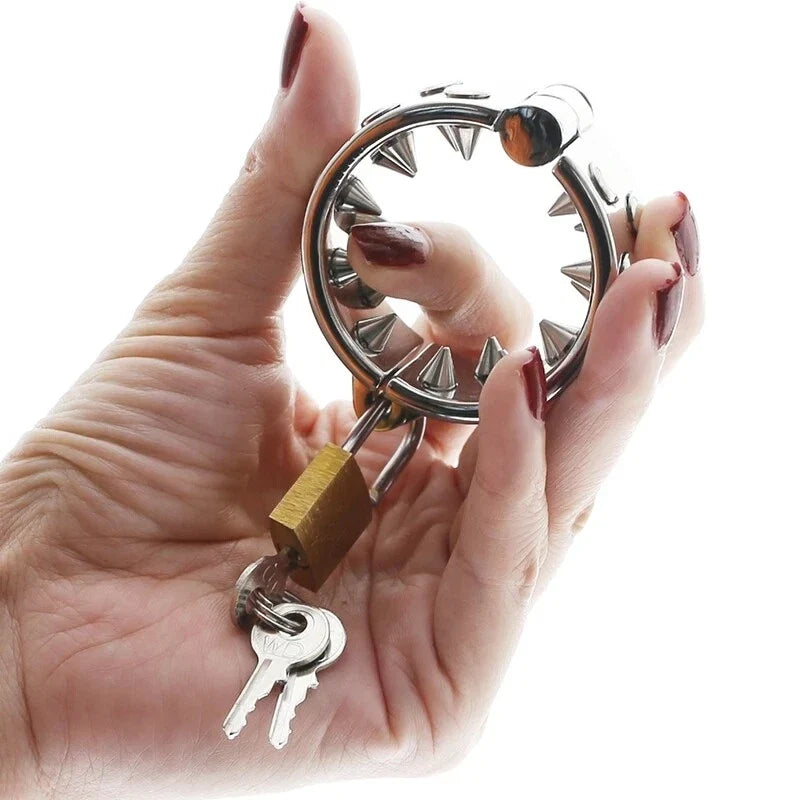 Ballstretcher in Acciaio con Spikes Interni e Chiusura