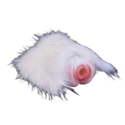 Masturbatore cane beaver silicone liquido su base pelliccia vista angolata texture interna