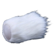 Doll masturbatore cane beaver in silicone liquido con pelliccia sintetica bianca e grigia