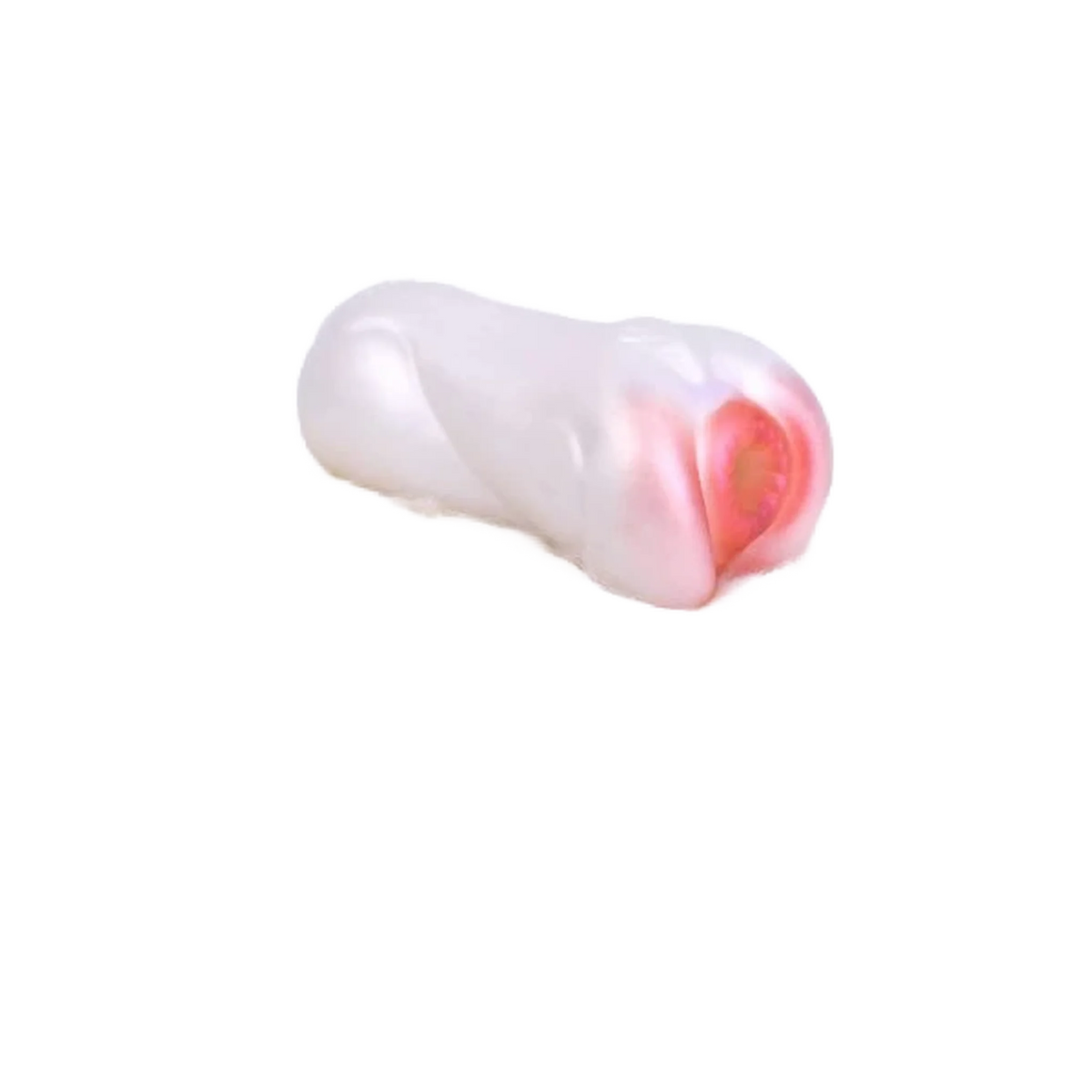 Doll sessuale cane beaver silicone opaco bianco forma curva dettaglio interno rosso