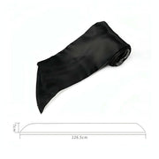 Misura nastro costrittivo nero e argento lungo 126,5 cm con bordo interno
