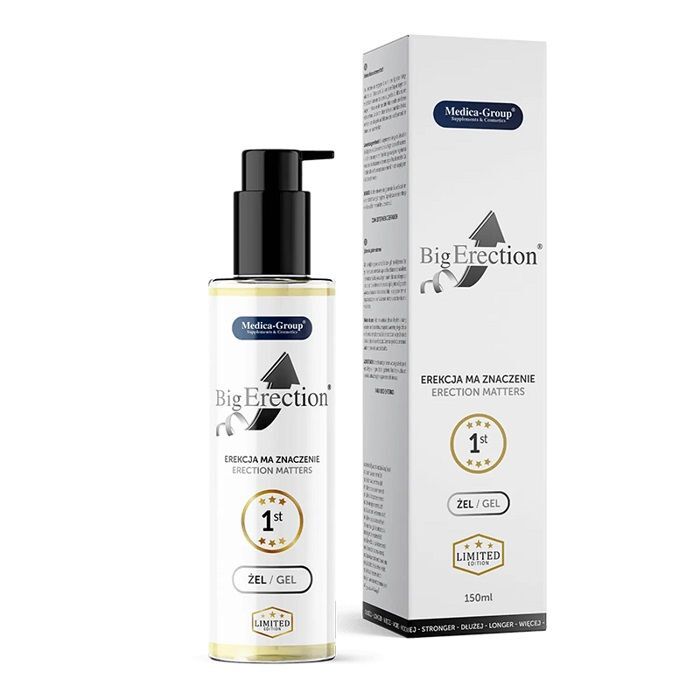 Set gel Big Erection flacone e scatola 150ml Medica-Group