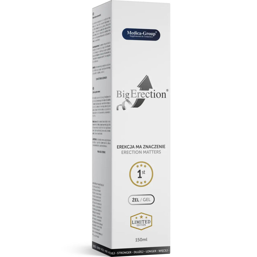 Scatola gel Big Erection Limited Edition 150ml Medica-Group