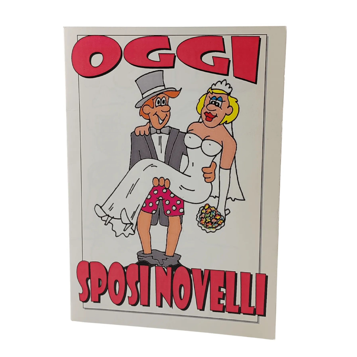 Biglietto d'auguri ″Oggi sposi novelli, questa sera sposi porcelli″ - Small