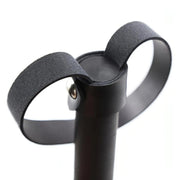 Anello di presa in pelle vellutata flogger nero
