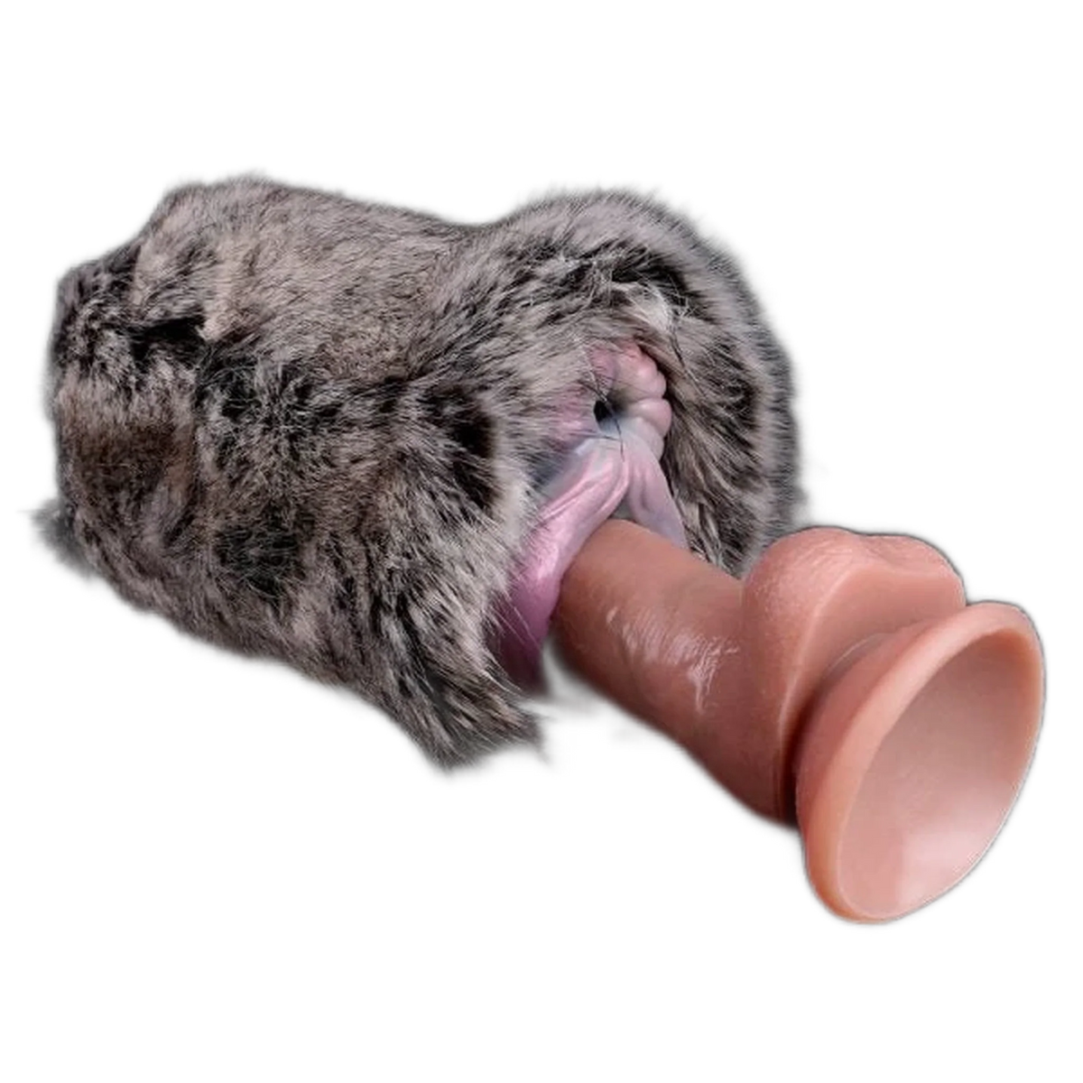 Blazing Cow Shape Artificial Pussy Toy Silicone Sex Doll For men