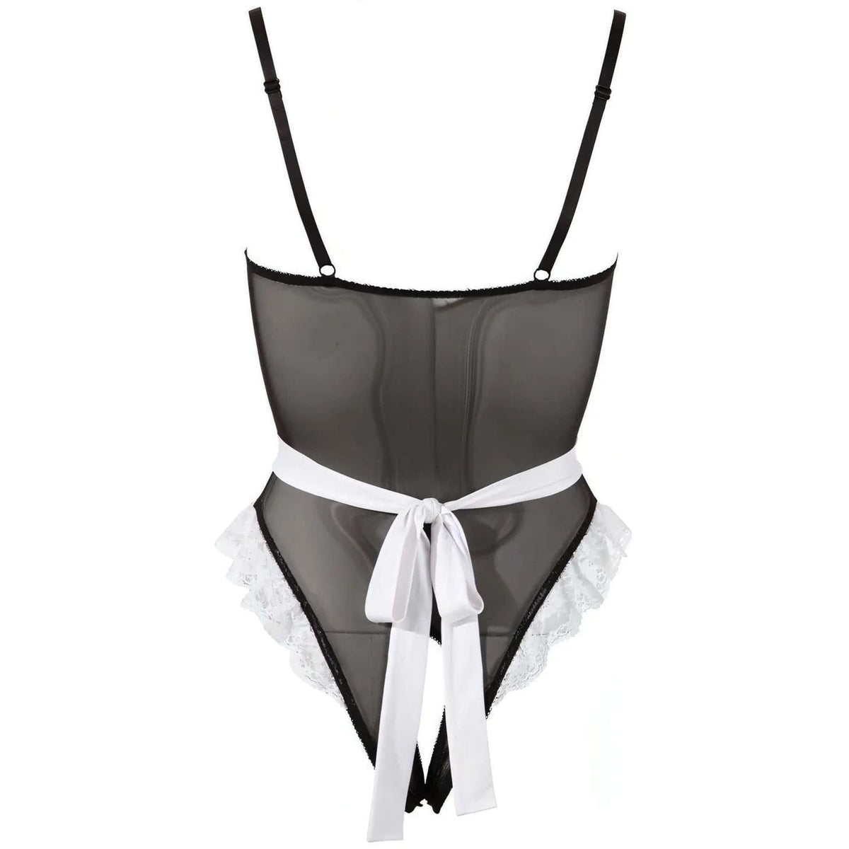 Body Cameriera Sexy con accessori e apertura inguinale