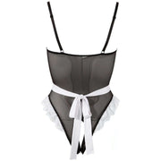 Body Cameriera Sexy con accessori e apertura inguinale