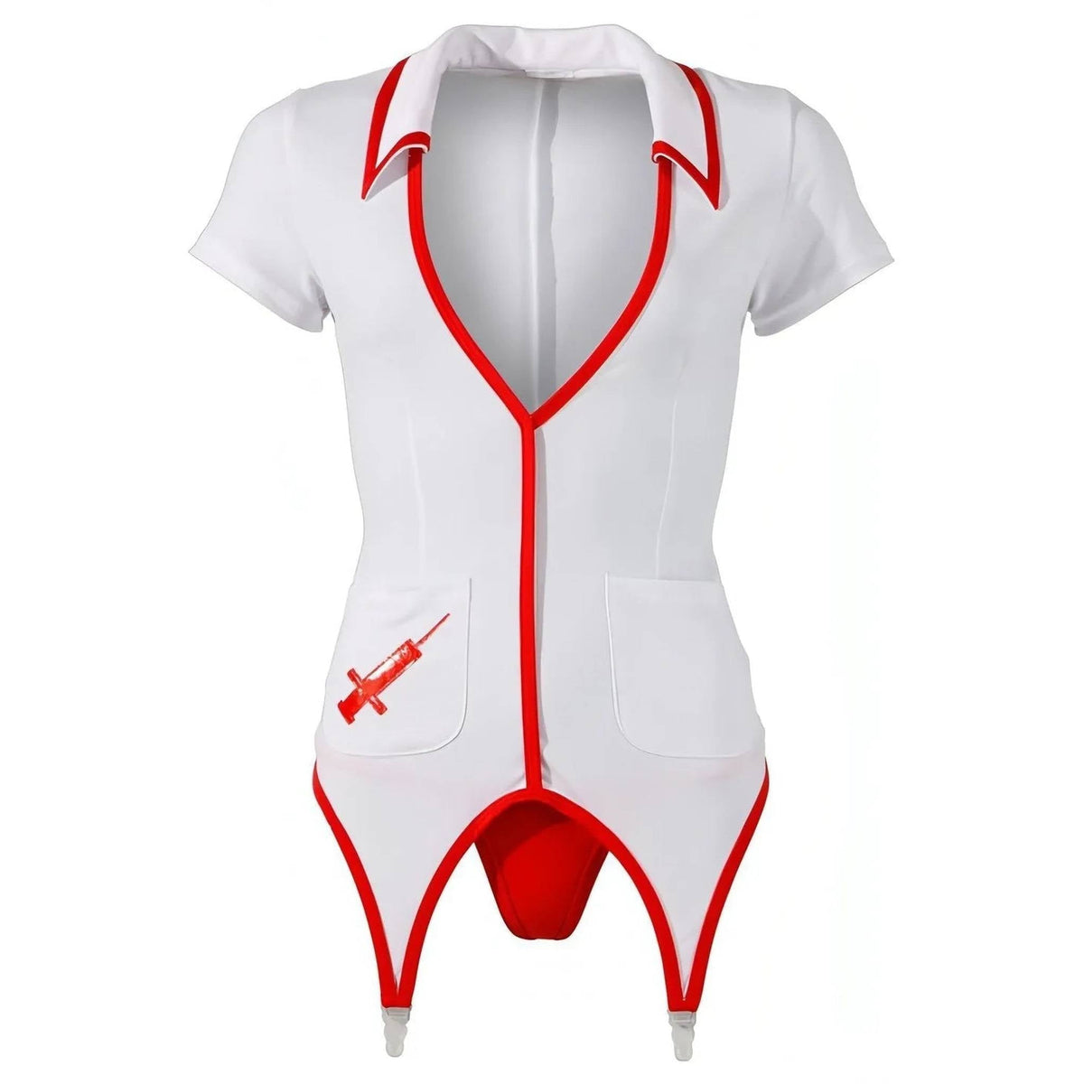 Body Con Taglio a Camice da Infermiera Sexy