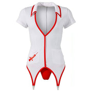 Body Con Taglio a Camice da Infermiera Sexy