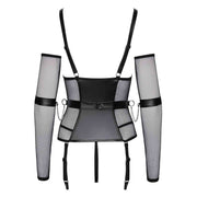 Body Corsetto Con Seno e Inguine Scoperto Più Manette