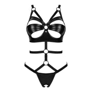 Body Cut-Out in Wetlook con Anelli