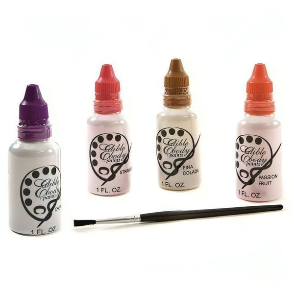 Body Paint commestibile e aromatizzato - Passion Fruit, Ciliegia, Pina Coalda, Fragola