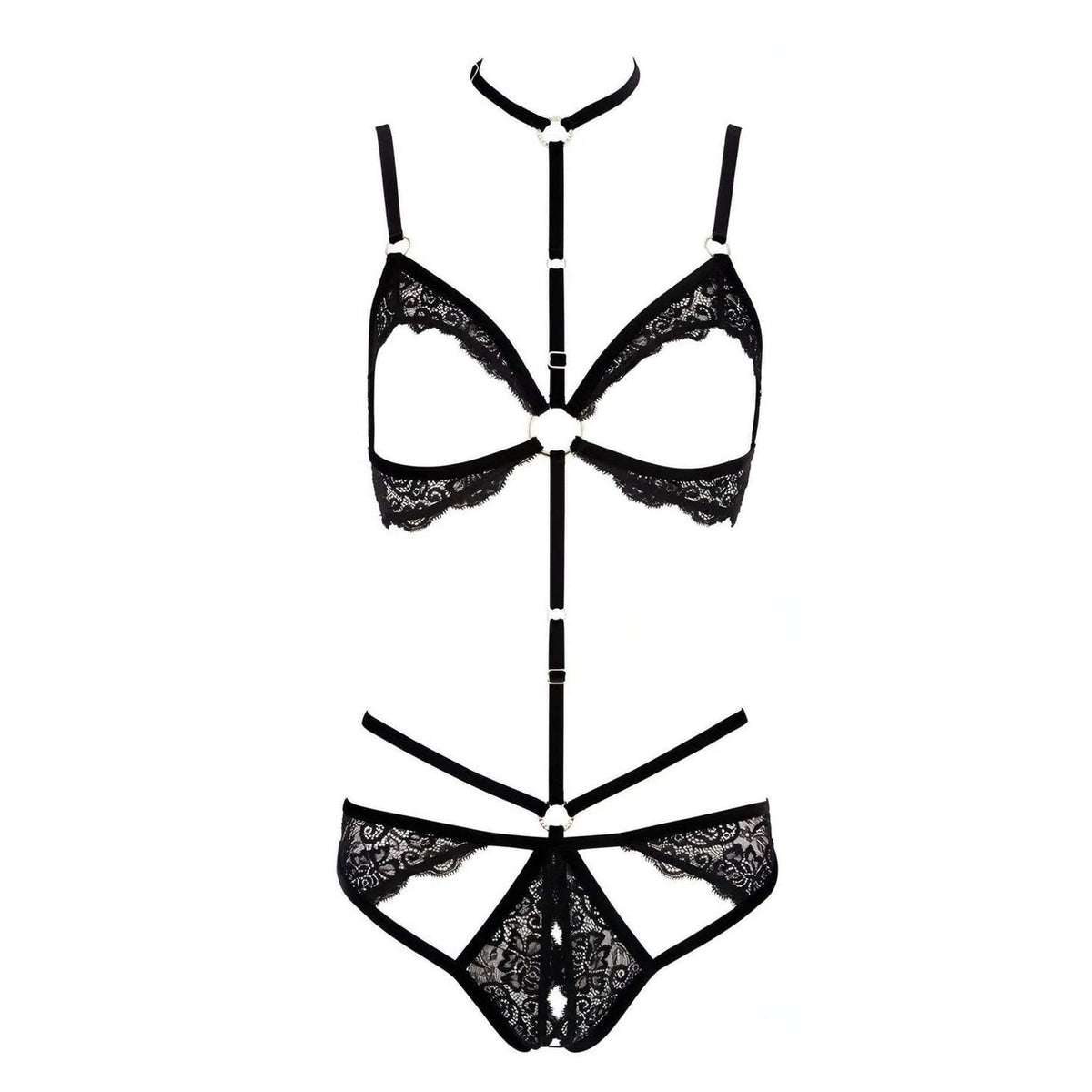 Body sexy di cinghie di velluto, che conferiscono alle curve una cornice elegante, regolabili per un comfort ottimale. Il bust