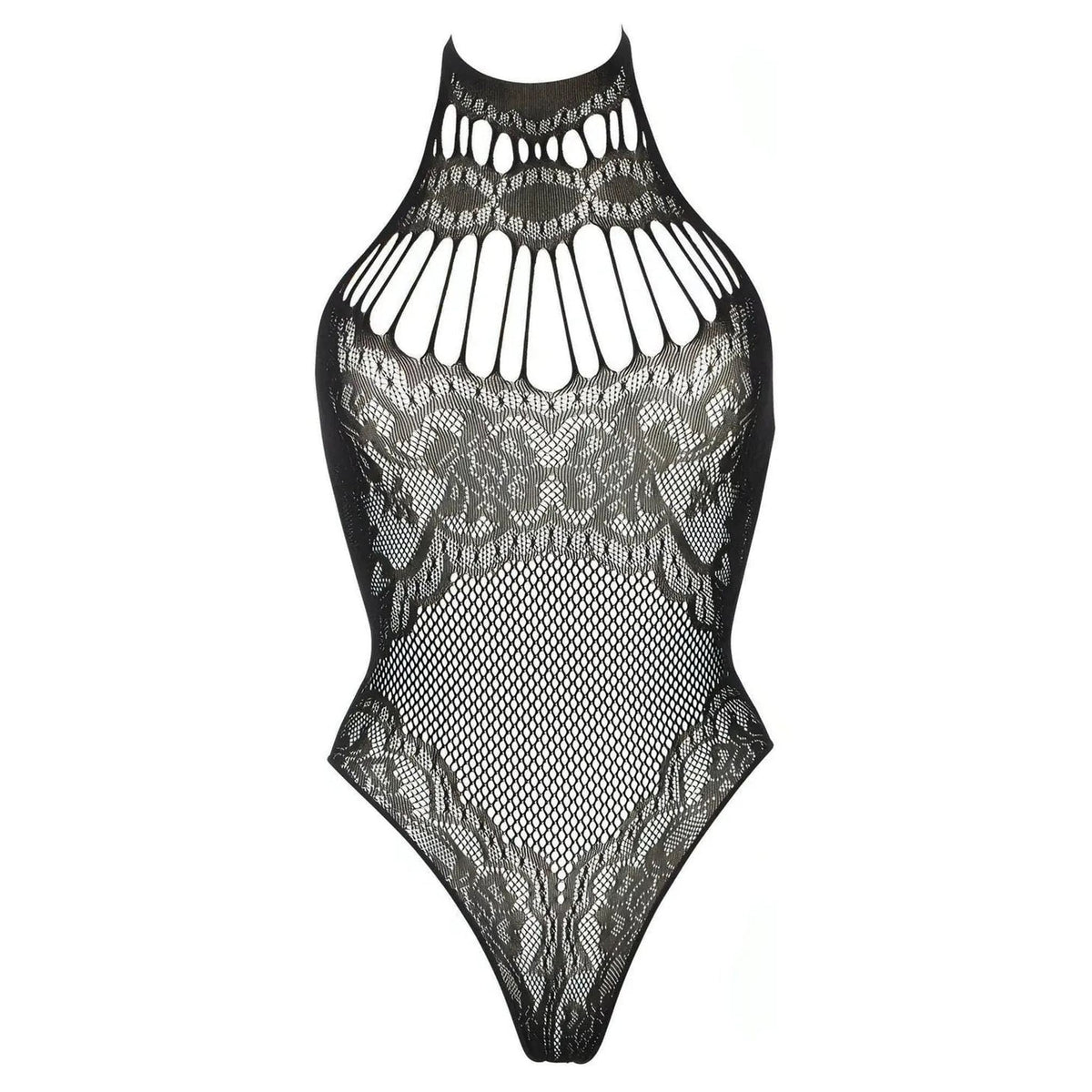 Bodya Rete Intrecciata con Collo Alto