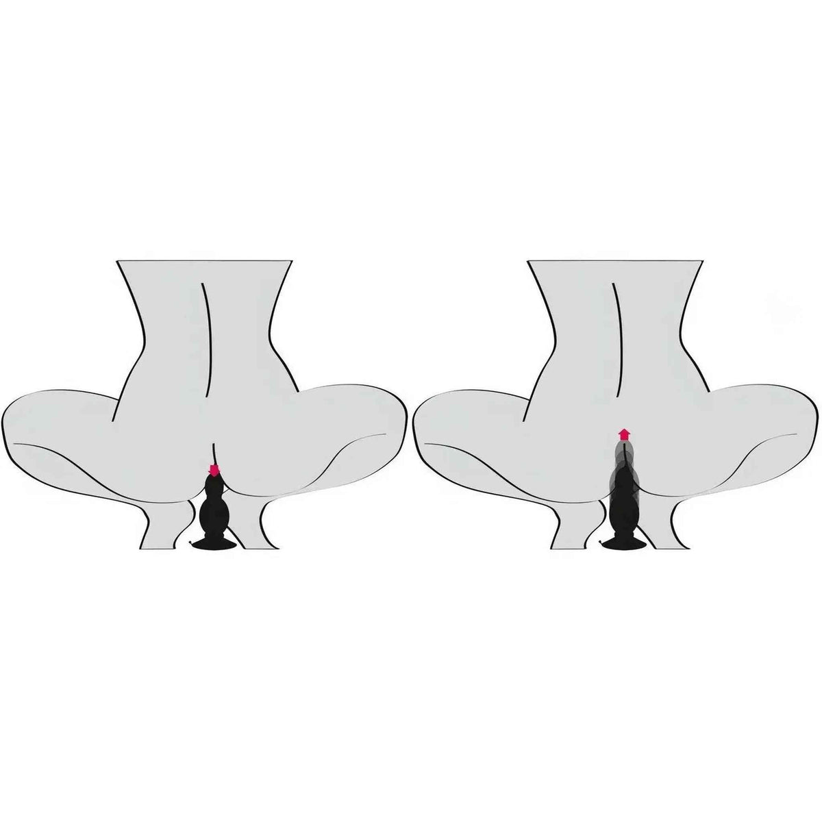 Bouncing Plug Anale Nero Rimbalzante