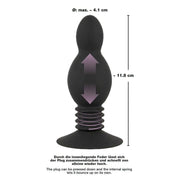 Bouncing Plug Anale Nero Rimbalzante