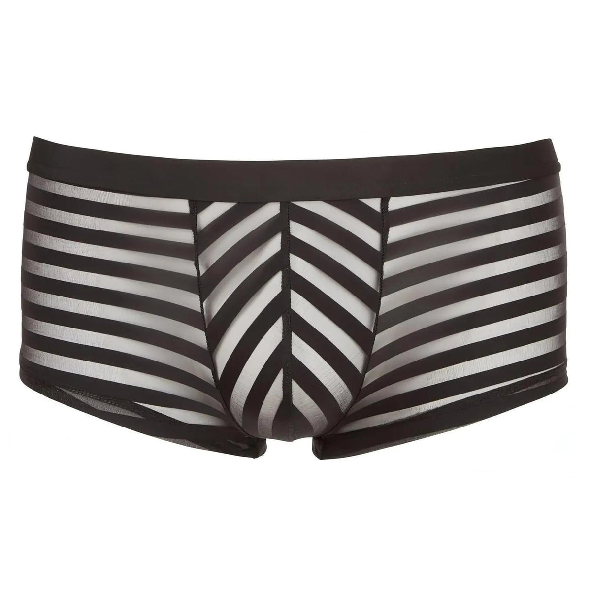 Boxer dal design accattivante con un look a righe semitrasparenti - Taglia L