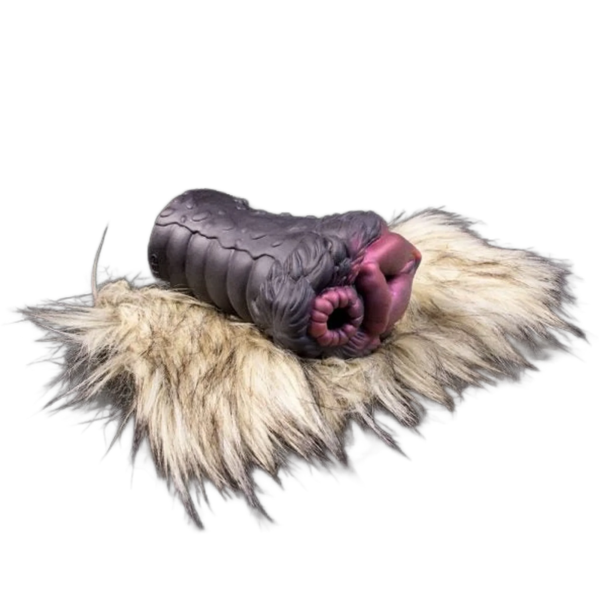 Bristle dog Furry Pussy Sex Toy Male Masturbators With Dual Channel