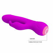 Broderick Vibratore Rabbit in Silicone con 12 modalità di vibrazione
