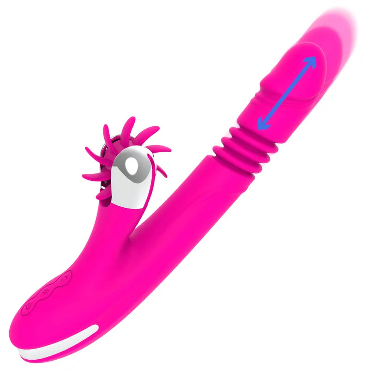Bunny Funny Up & Down - Vibratore con funzione sali e scendi e con stimolatore clitorideo sesso orale