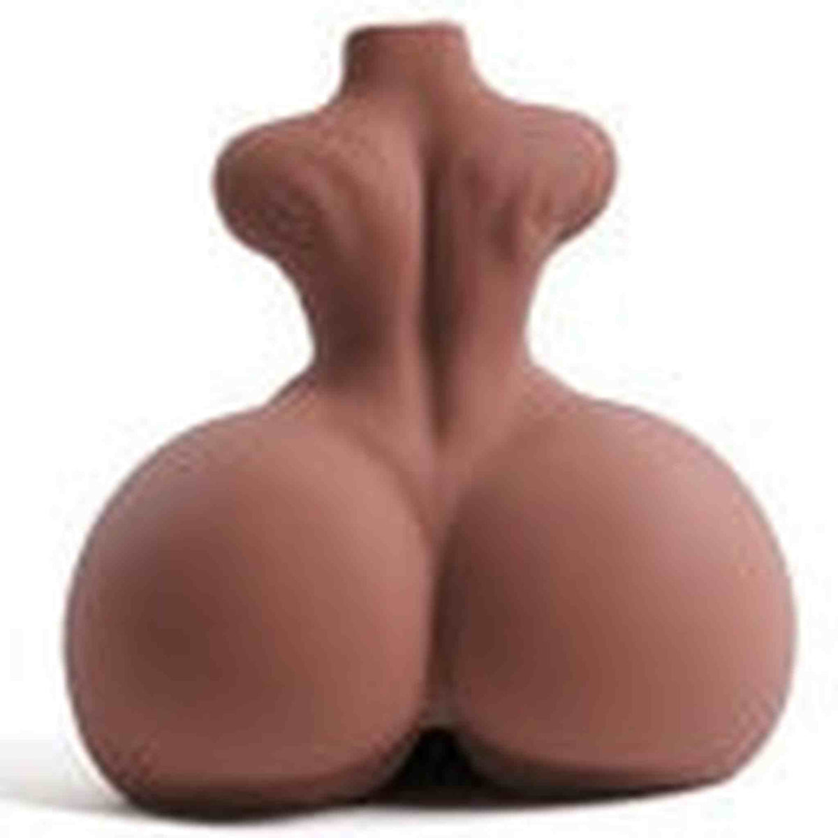 Scultura busto inferiore uomo pelle chiara vista posteriore completa colonna vertebrale e glutei