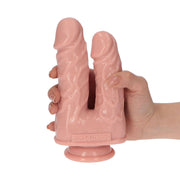 Caino & Abele Dildo Doppio Con Ventosa