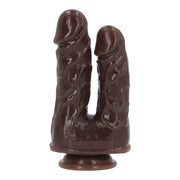 Caino & Abele Dildo Doppio Con Ventosa