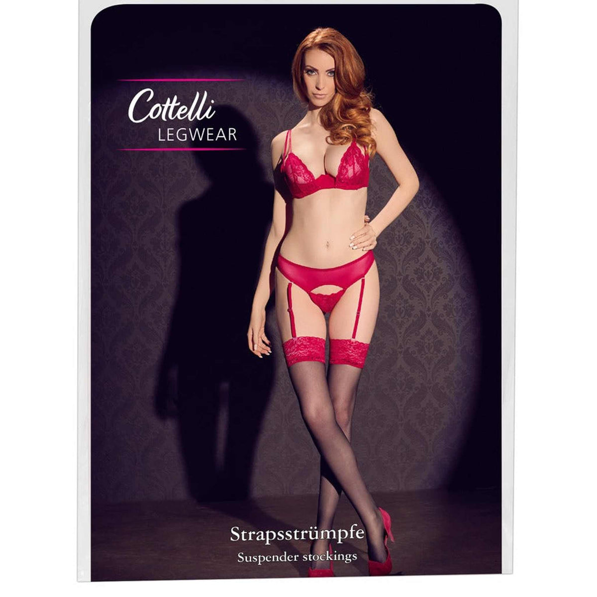 Calze con balza rossa e clip