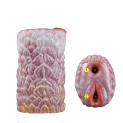 Guida visiva dildo Camellia con due aperture superiori e inferiori etichettate