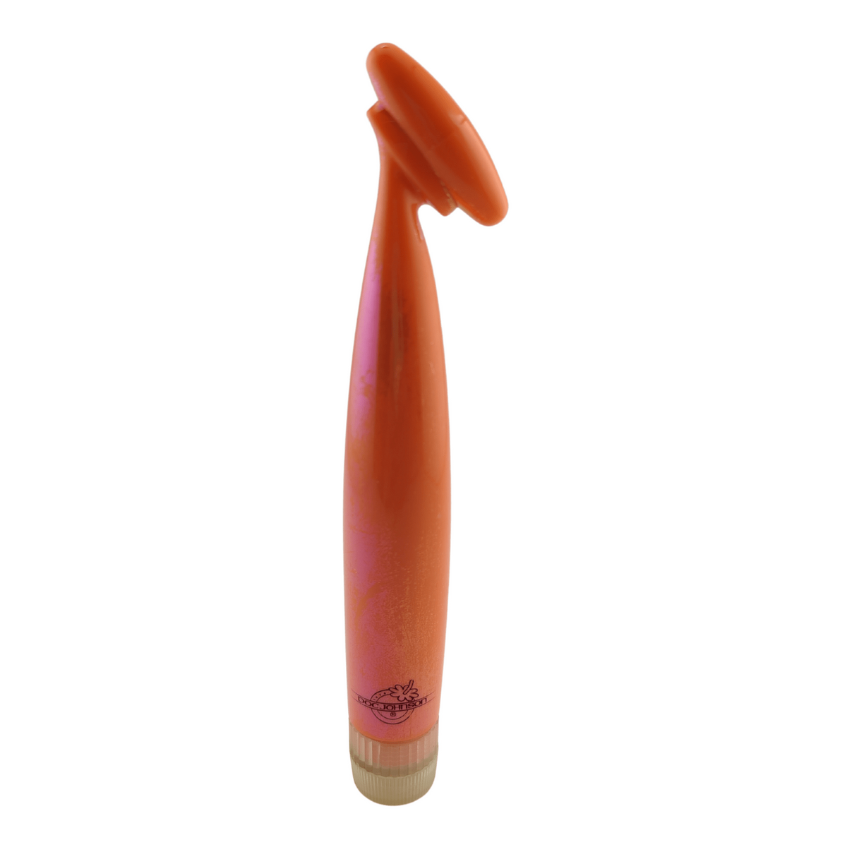 Vibratore arancione Candies logo frutta base traslucida verticale