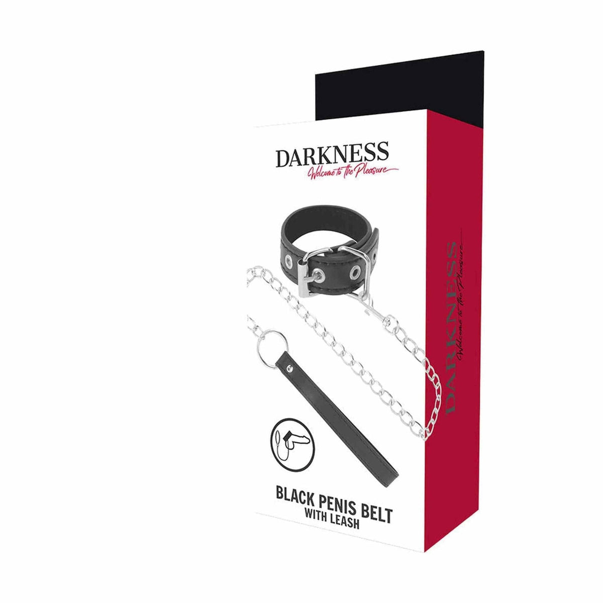 Confezione scatola Collare e Guinzaglio per Pene Darkness